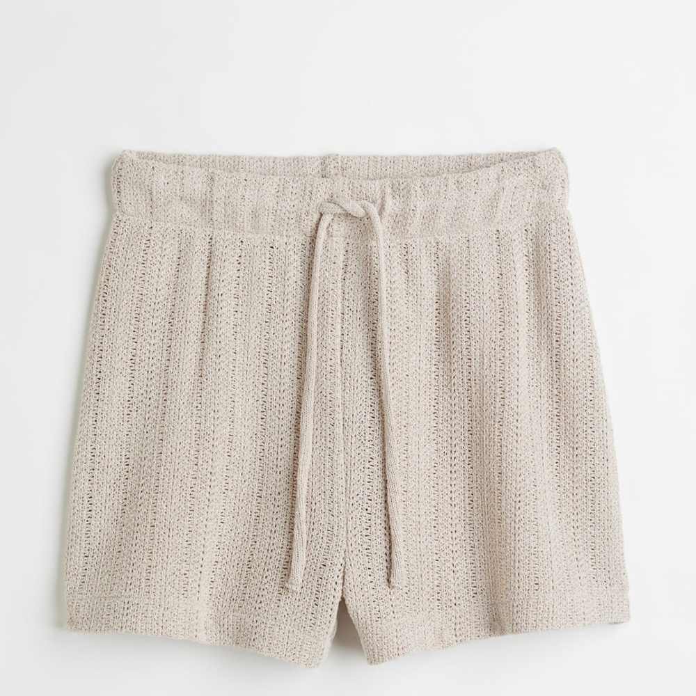 H&M Knitted High Waisted Shorts S